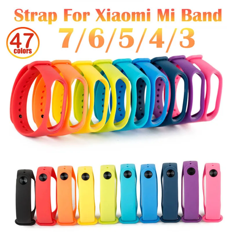 Health Wellness Bracelet - Xiaomi Mi Band用のソフトシリコン交換ストラップ,スポーツ交換ストラップ,ブレスレット,時計アクセサリー,7,6,5,4,3