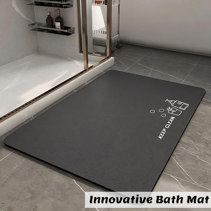 珪藻土バスマット浴室吸収性滑り止めフロアマットフットカーペッ - Bamboo Bath Mat のレビューと価格