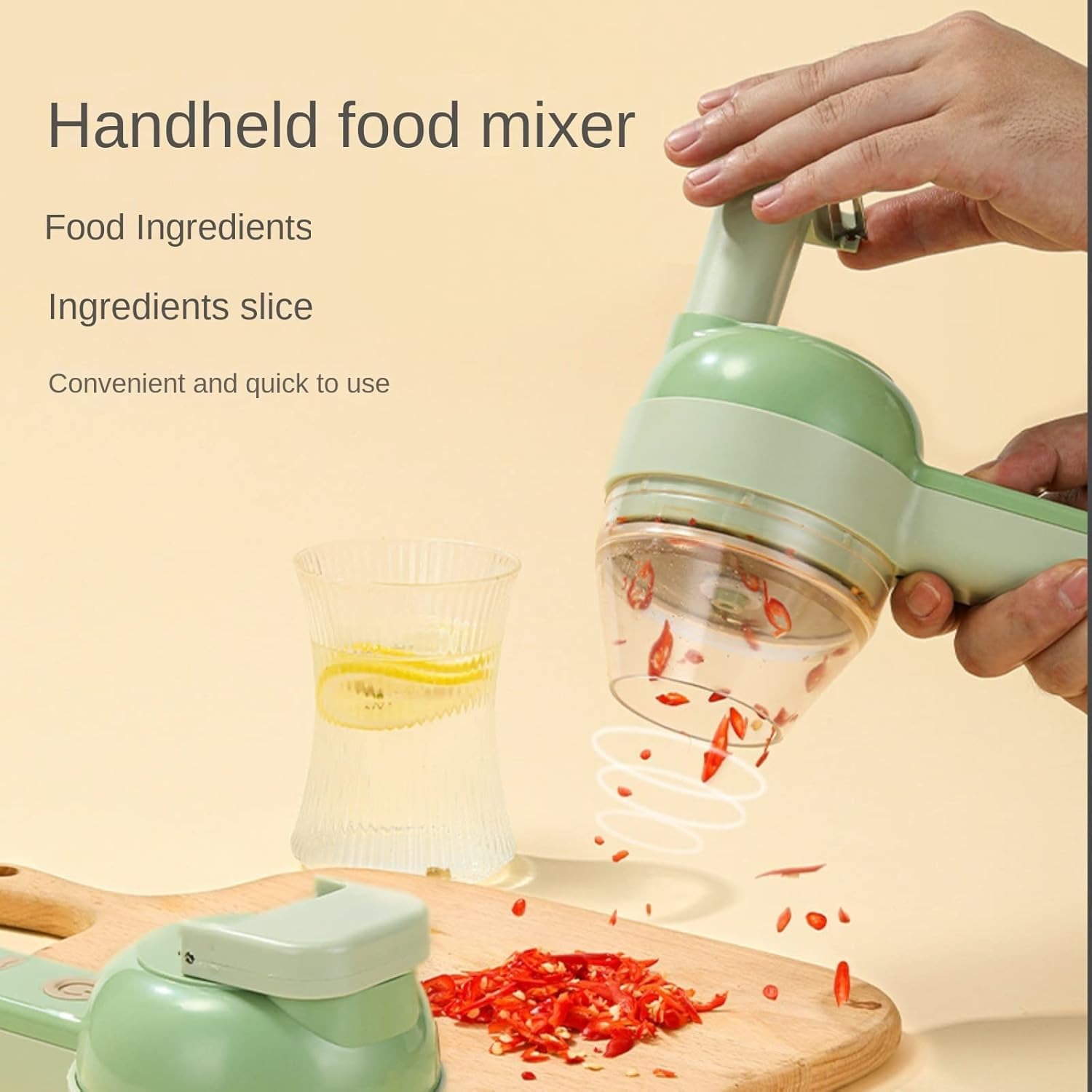 4 in 1自動野菜チョッパーセット、電動ガーリックカッター - Health Wellness Lifestyle のレビューと価格