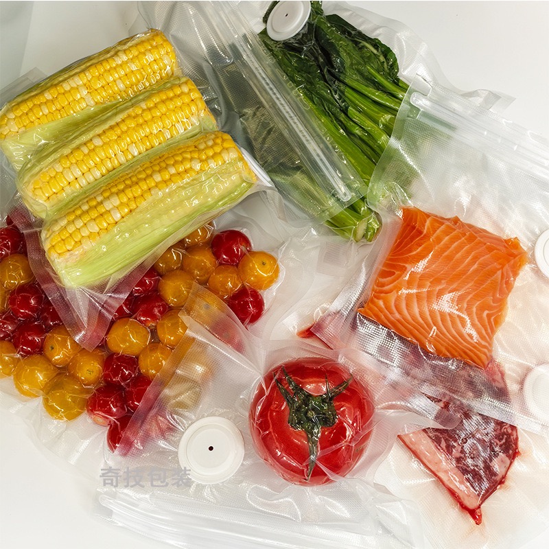 新しい再利用可能な真空保存袋 キッチン野菜果物包装袋 食品シ - Health Wellness Lifestyle のレビューと価格